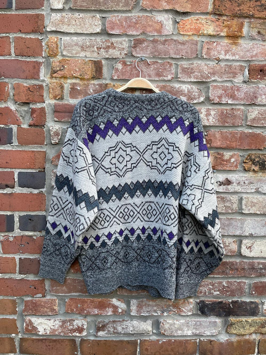 vintage serge saint yves knit grandpa cardigan