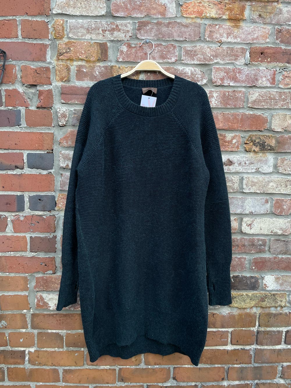 kerisma angora-blend rib knit sweater dress