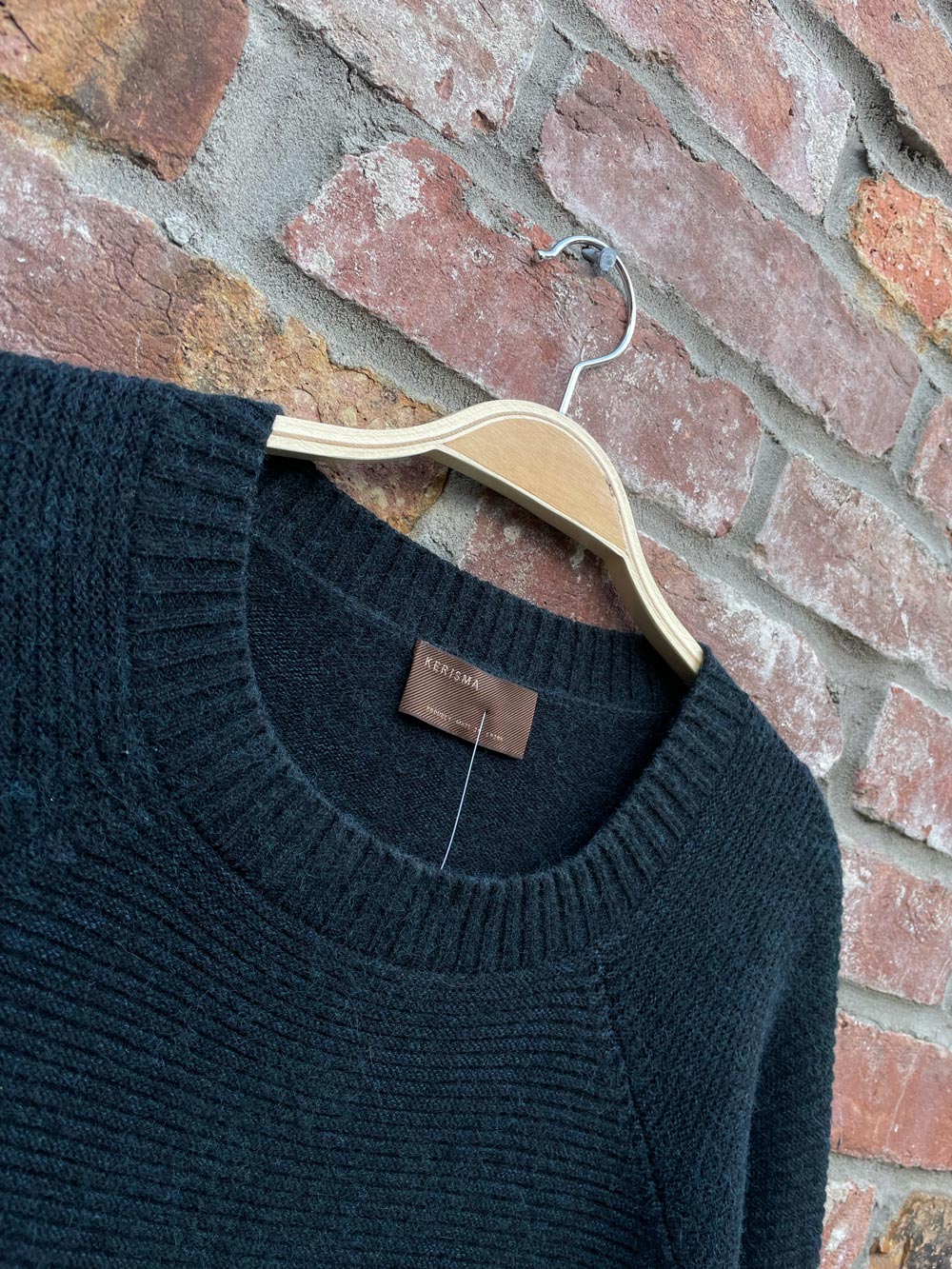 kerisma angora-blend rib knit sweater dress