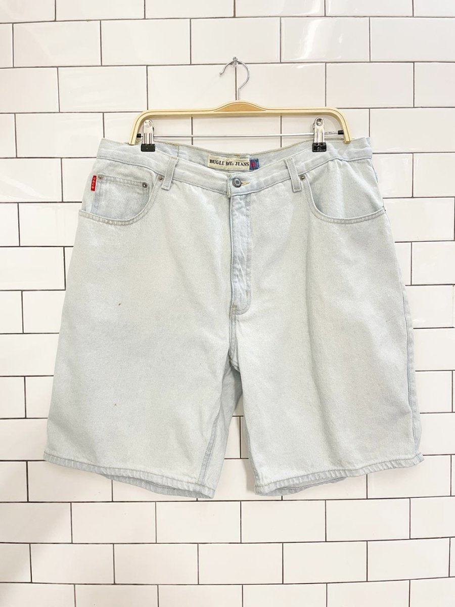 vintage 90s bugle boy long denim shorts - good market thrift store