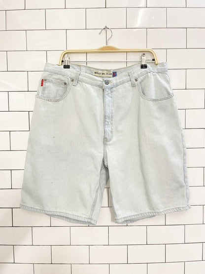 vintage 90s bugle boy long denim shorts - good market thrift store