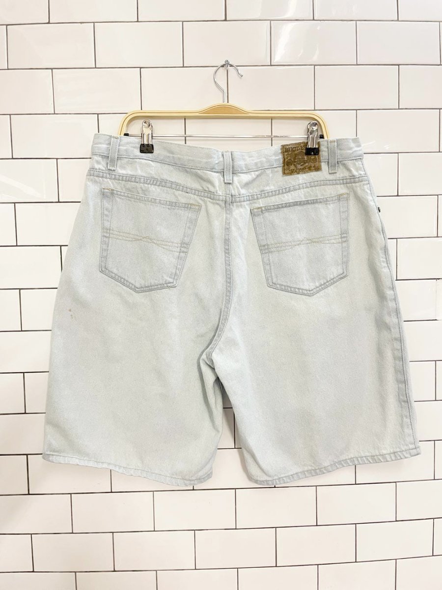 vintage 90s bugle boy long denim shorts - good market thrift store