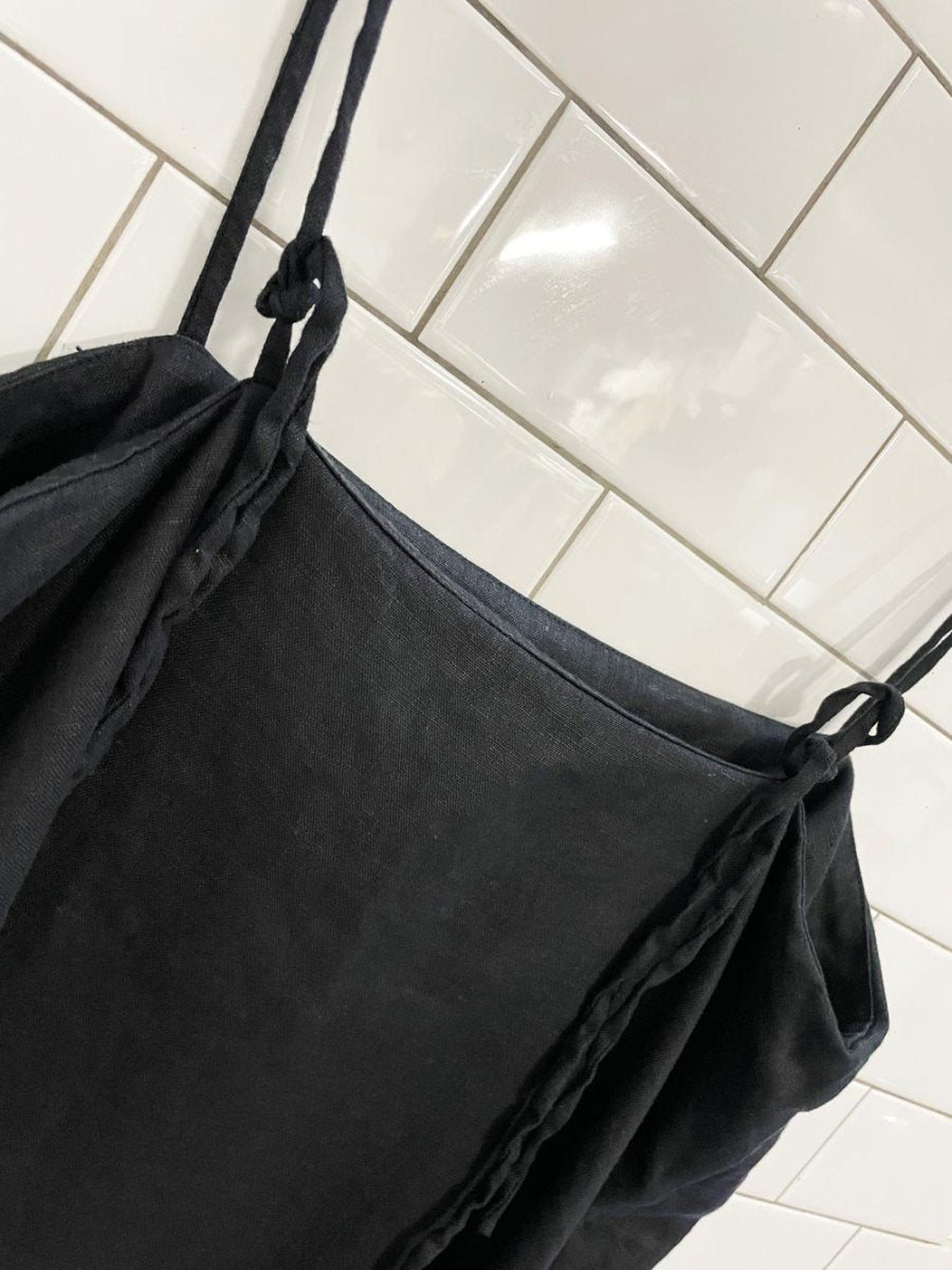 reformation 2025 aubrey 100% linen tie shoulder mini dress - good market thrift store