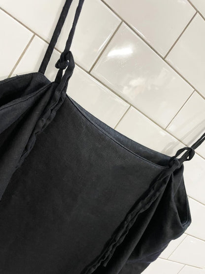 reformation 2025 aubrey 100% linen tie shoulder mini dress - good market thrift store