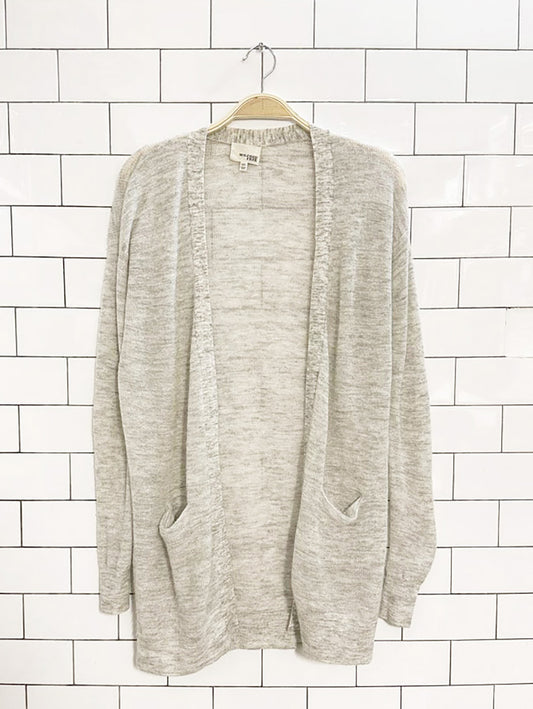 wilfred free mohair-blend sheer open knit cardigan | aritzia