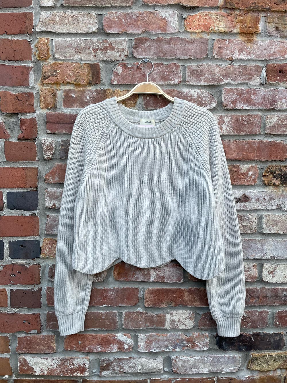 wilfred sardou merino wool sweater