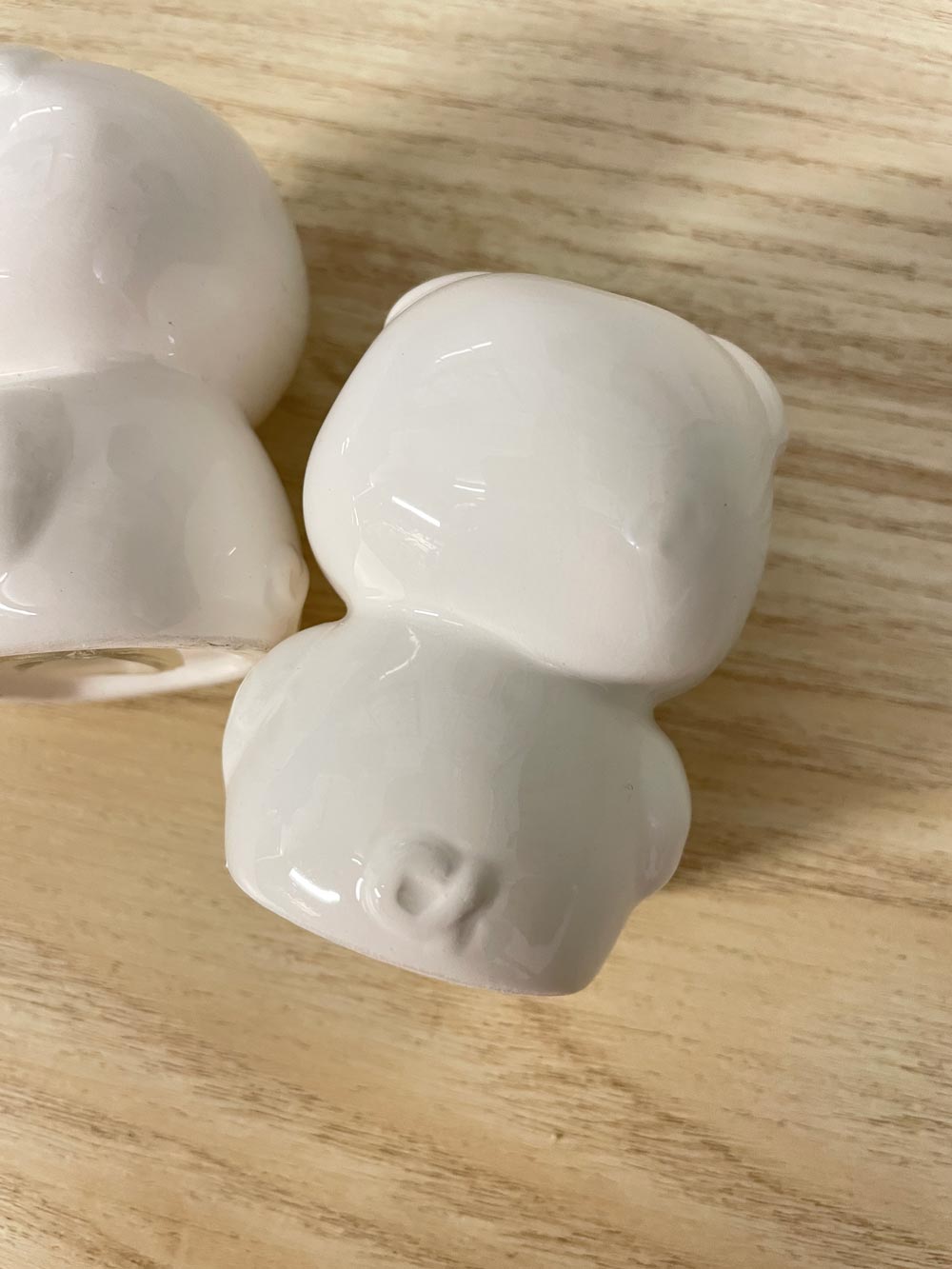vintage pig salt + pepper shakers - good market thrift store