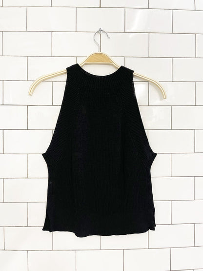wilfred crevier knit black tank - good market thrift store