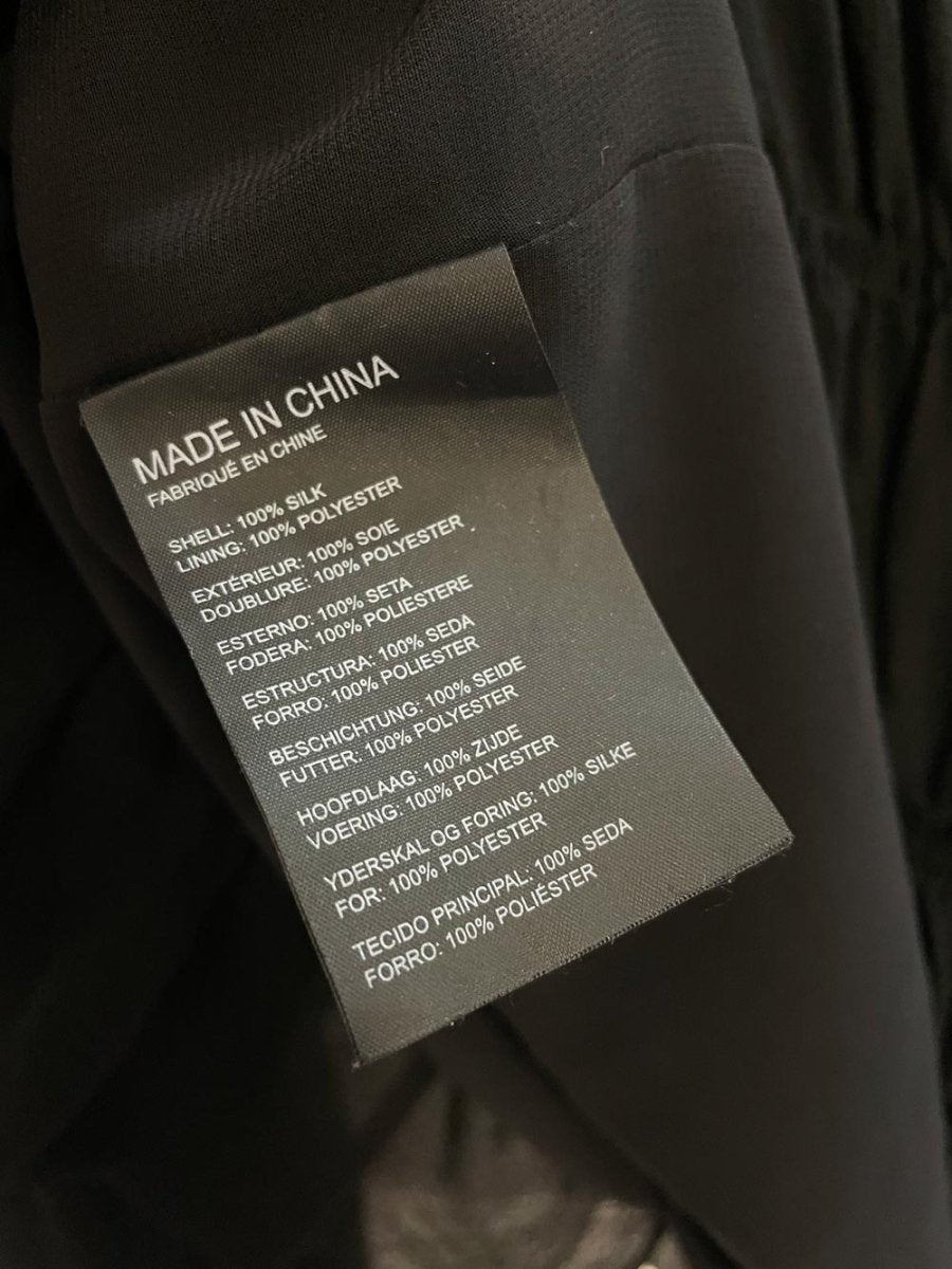 club monaco 100% silk chiffon tiered blouse - good market thrift store