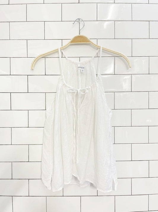 community elgin linen - blend oversized flowy top - good market thrift store