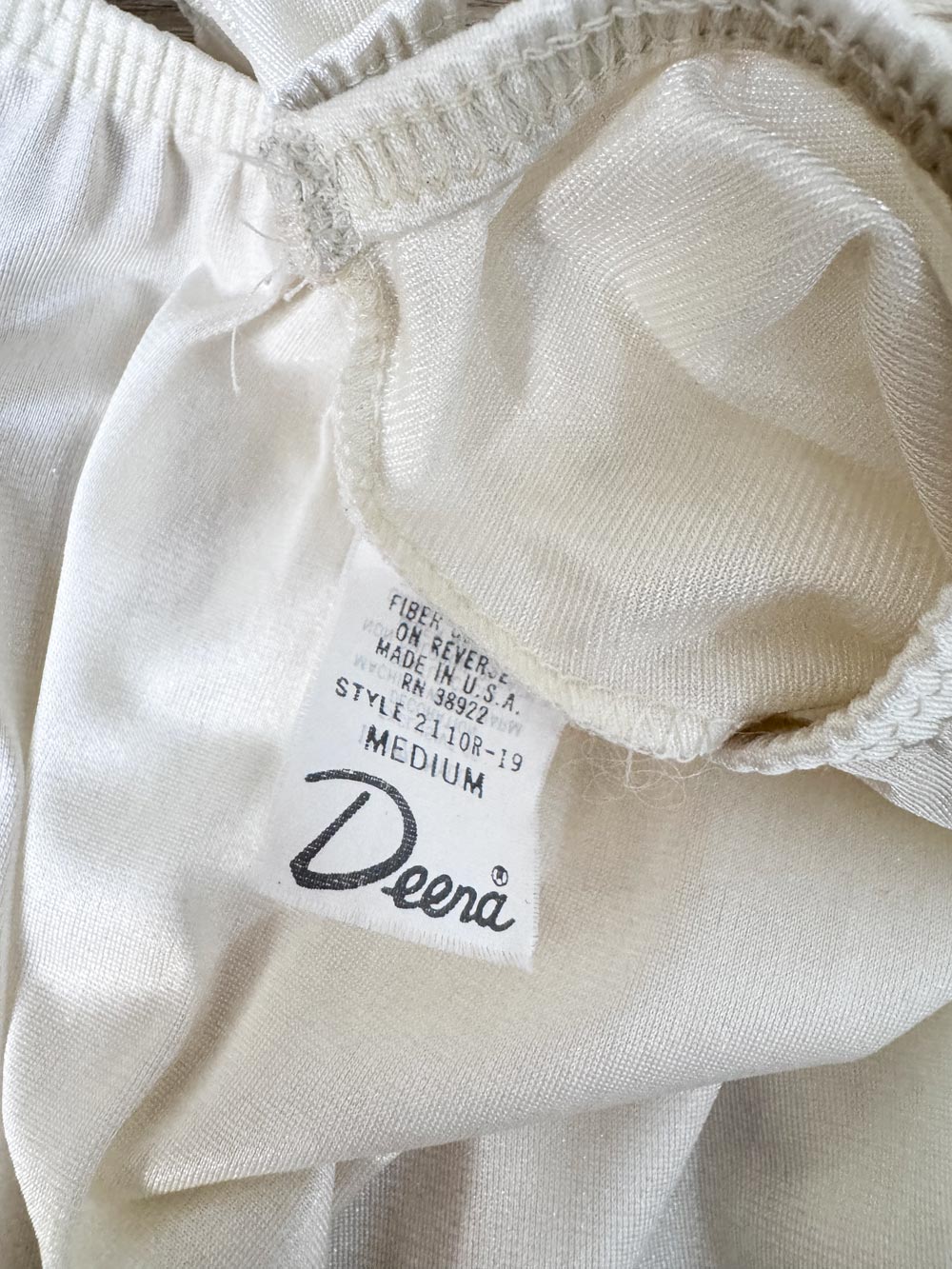 vintage deena lace trim sateen mini slip skirt | made in USA