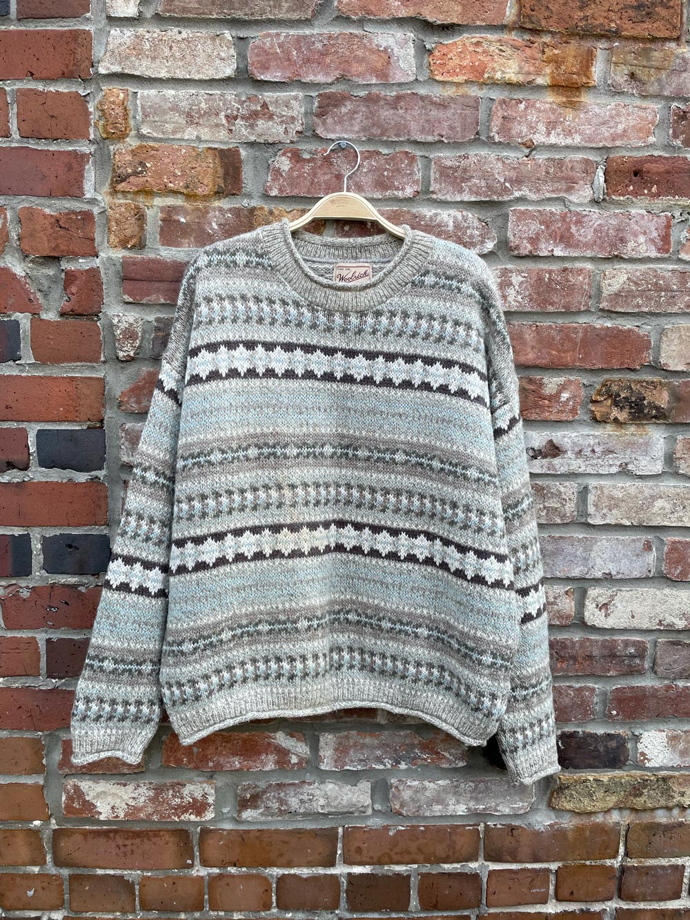 vintage 00s woolrich wool-blend knit cottage crew