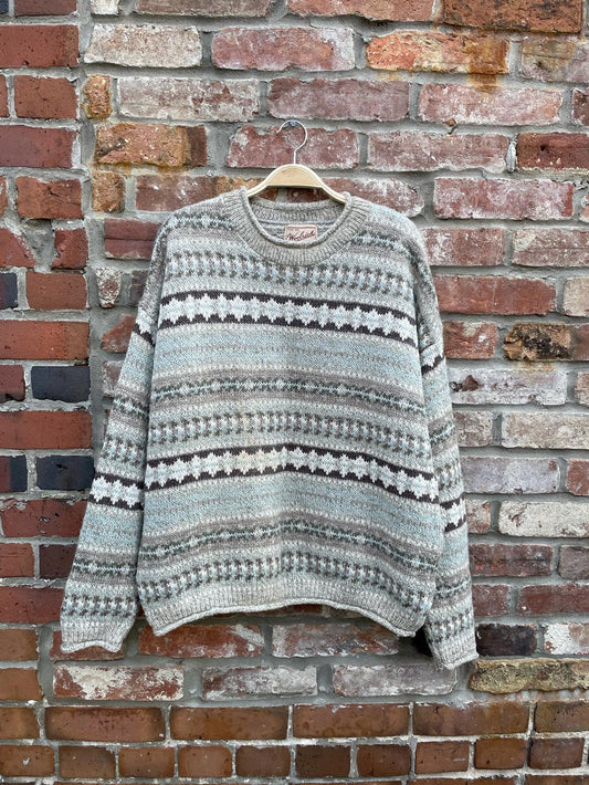 vintage 00s woolrich wool-blend knit cottage crew