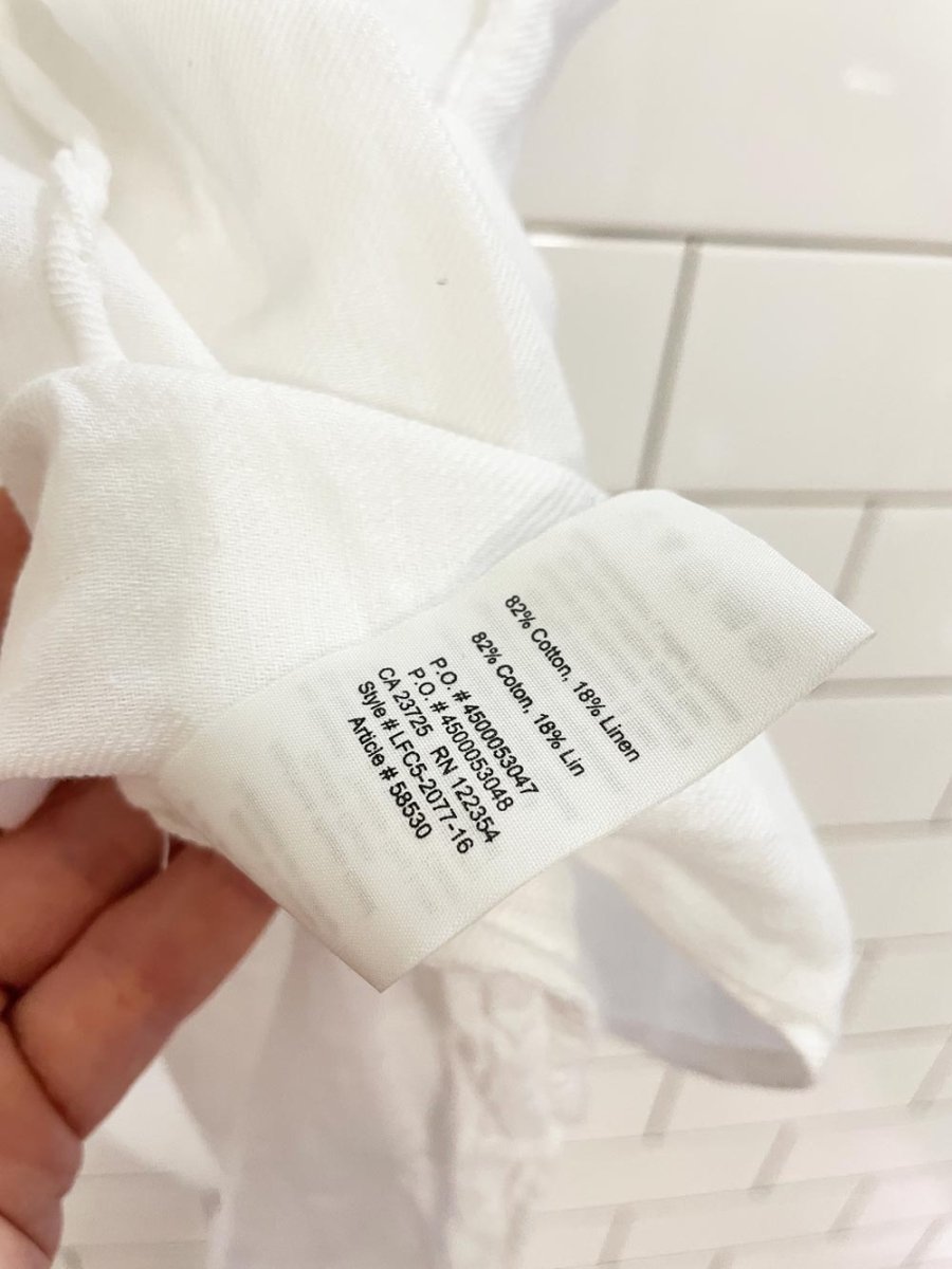 community elgin linen - blend oversized flowy top - good market thrift store