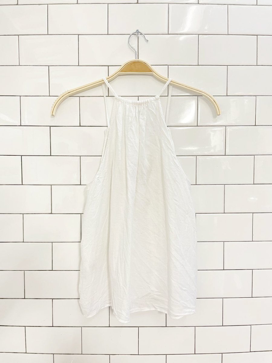 community elgin linen - blend oversized flowy top - good market thrift store