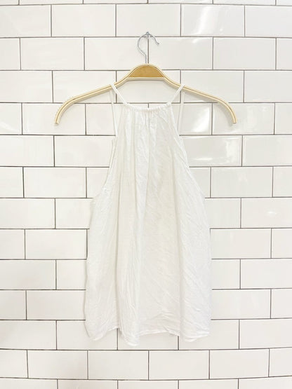 community elgin linen - blend oversized flowy top - good market thrift store