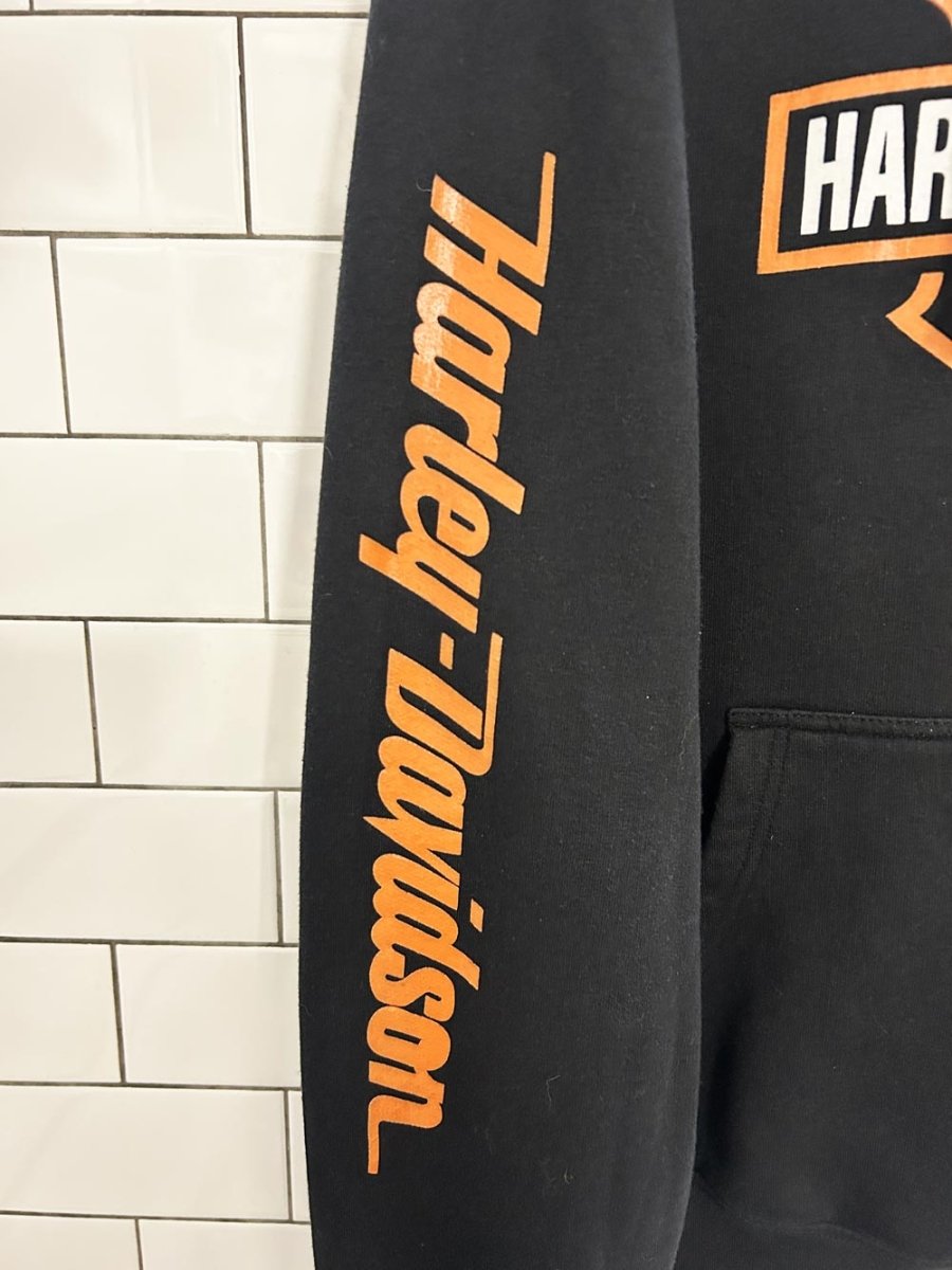 vintage 00s harley davidson graphic hoodie - good market thrift store