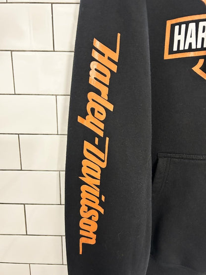 vintage 00s harley davidson graphic hoodie - good market thrift store