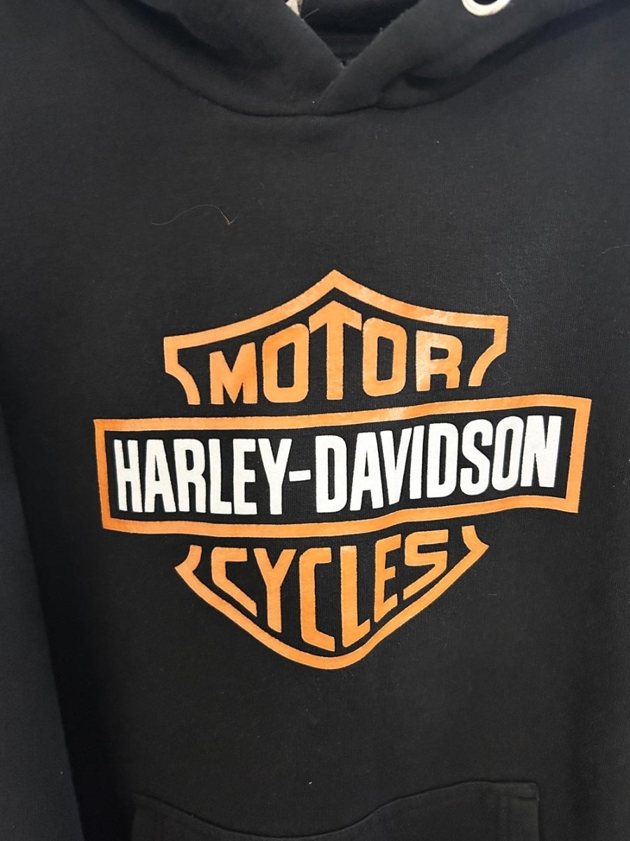 vintage 00s harley davidson graphic hoodie - good market thrift store