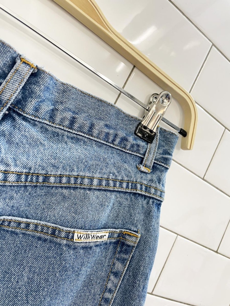 vintage 90s williwear sport bedazzled high rise jeans - good market thrift store