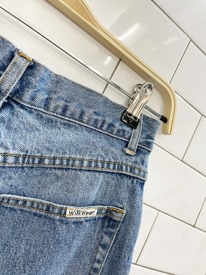 vintage 90s williwear sport bedazzled high rise jeans - good market thrift store