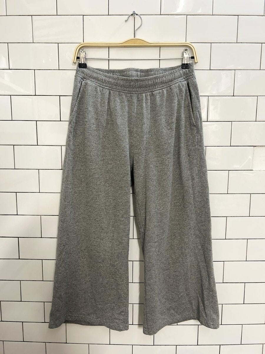 roots original wide leg crop sweatpant - good market thrift store