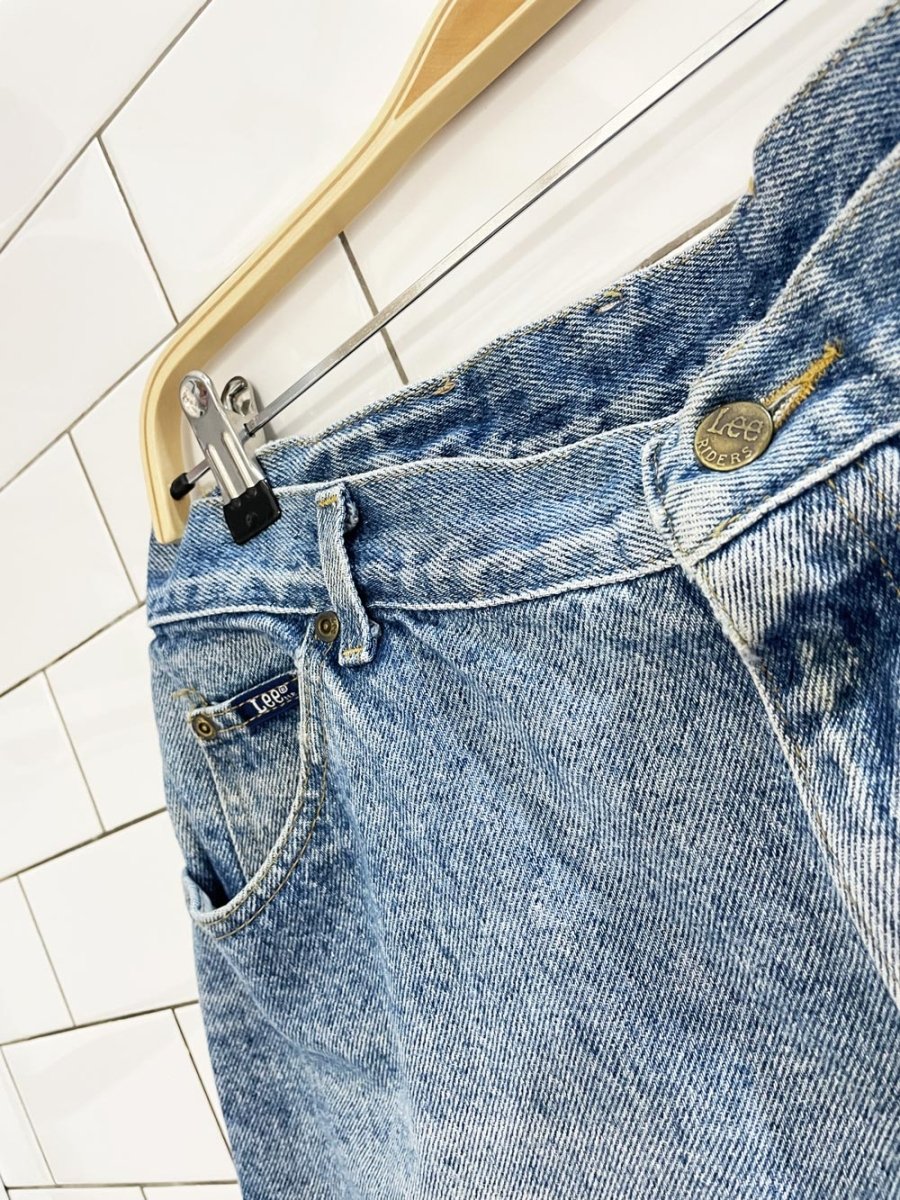 vintage 90s lee riders long denim cut off shorts - good market thrift store