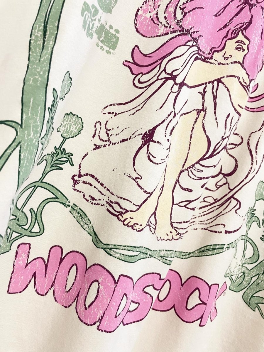 h&m woodstock oversized music festival tee - good market thrift store