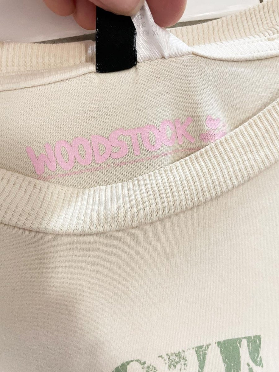 h&m woodstock oversized music festival tee - good market thrift store