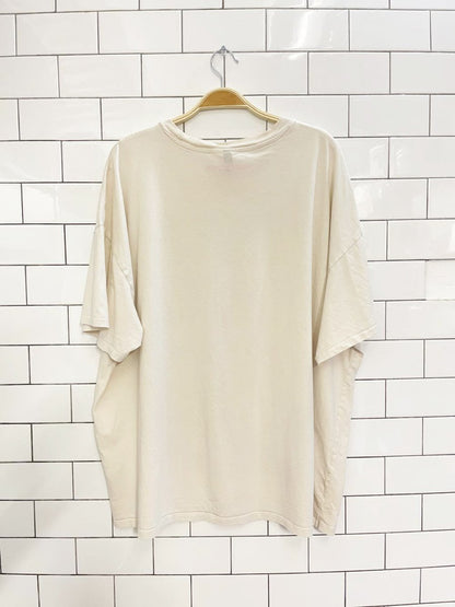 h&m woodstock oversized music festival tee - good market thrift store