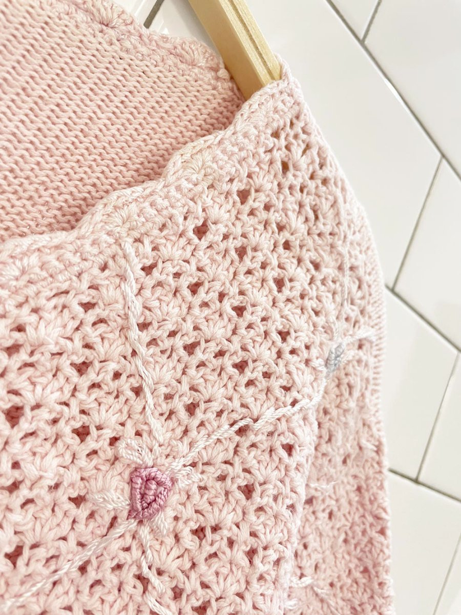 vintage 00s premier col. floral knit cardigan top - good market thrift store