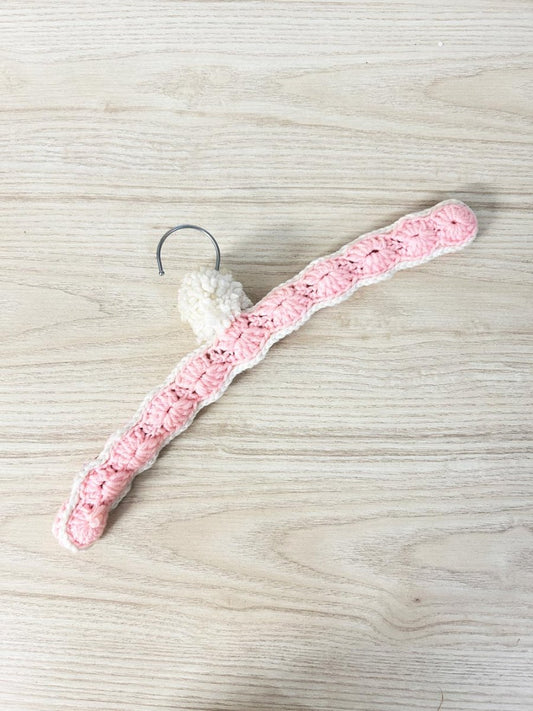 vintage knit pom decorative hanger - good market thrift store