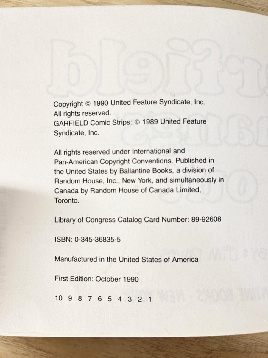 vintage 90s garlfield hangs out comic book - good market thrift store