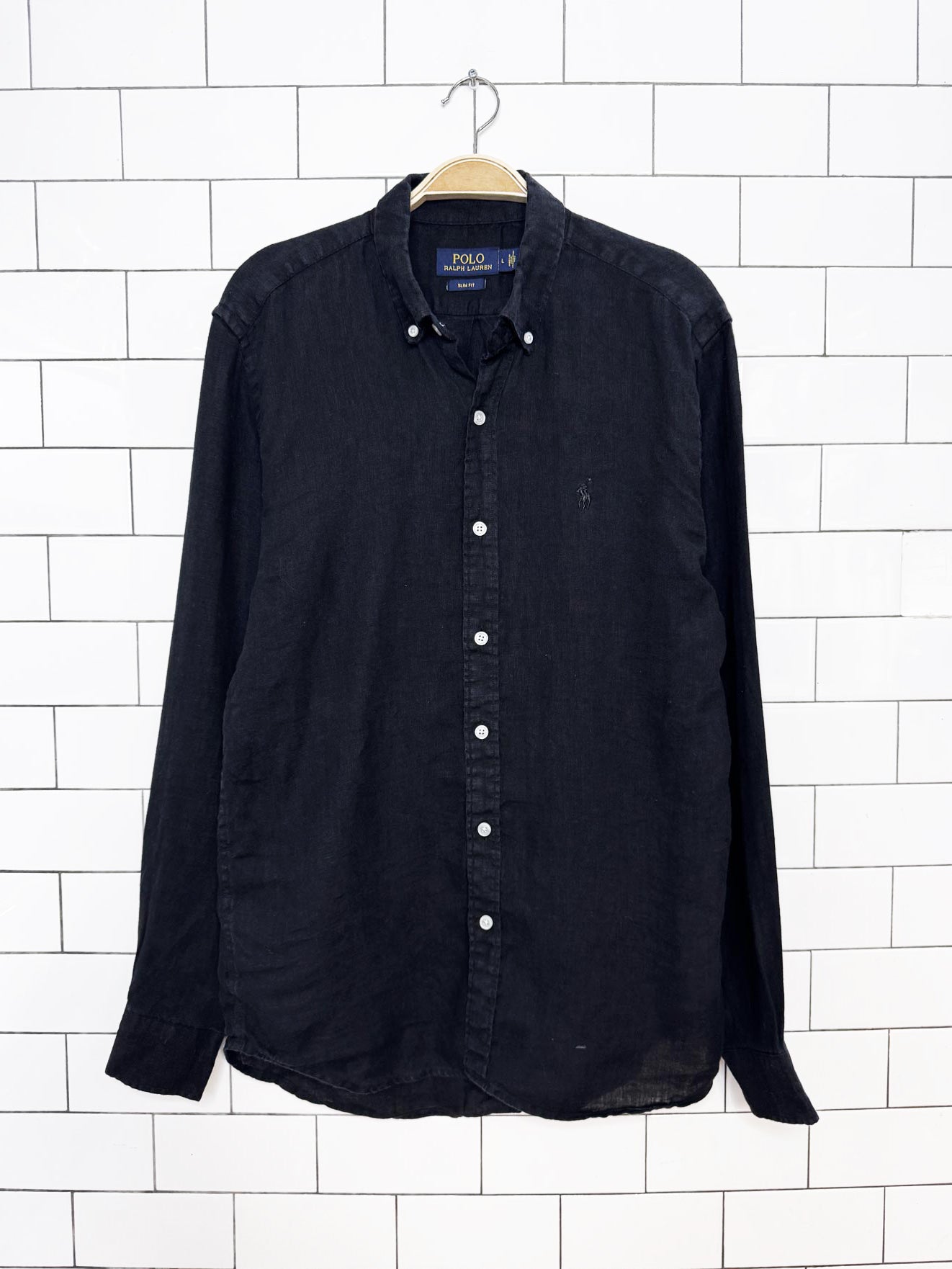 polo ralph lauren 100% cotton full button shirt