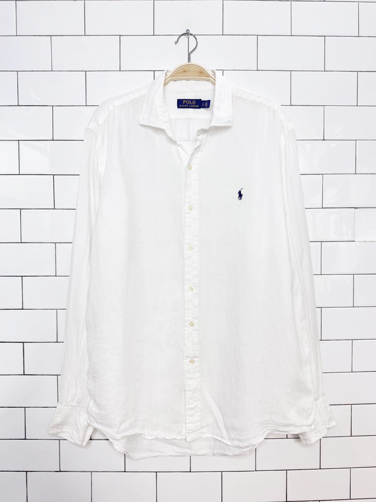 polo ralph lauren 100% linen relaxed fit shirt