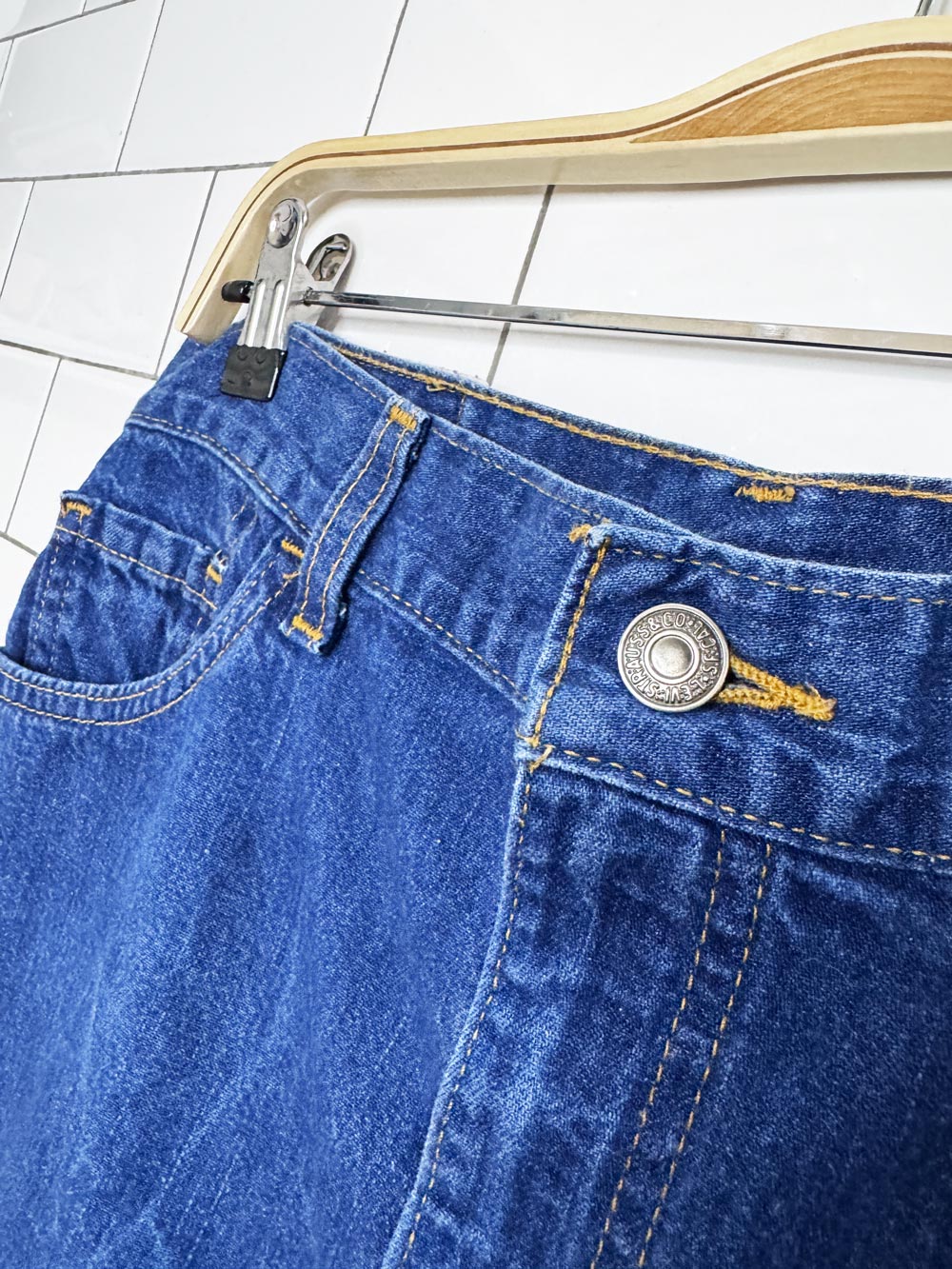 levi's minimal denim maxi skirt