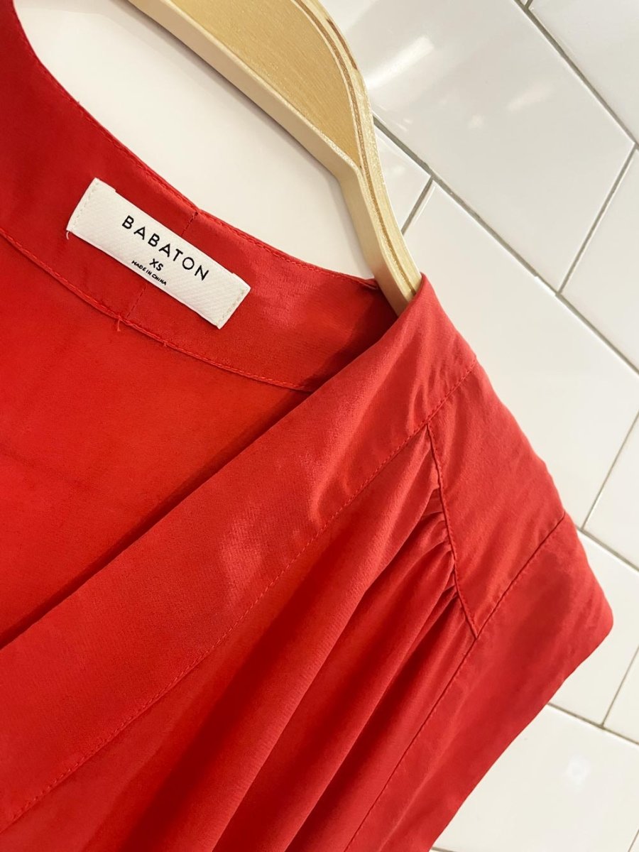 babaton corbett 100% silk relaxed romper - good market thrift store