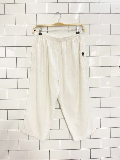 vintage 90s ezze wear textured capri lounge pant - good market thrift store
