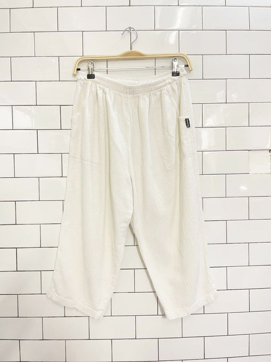vintage 90s ezze wear textured capri lounge pant - good market thrift store