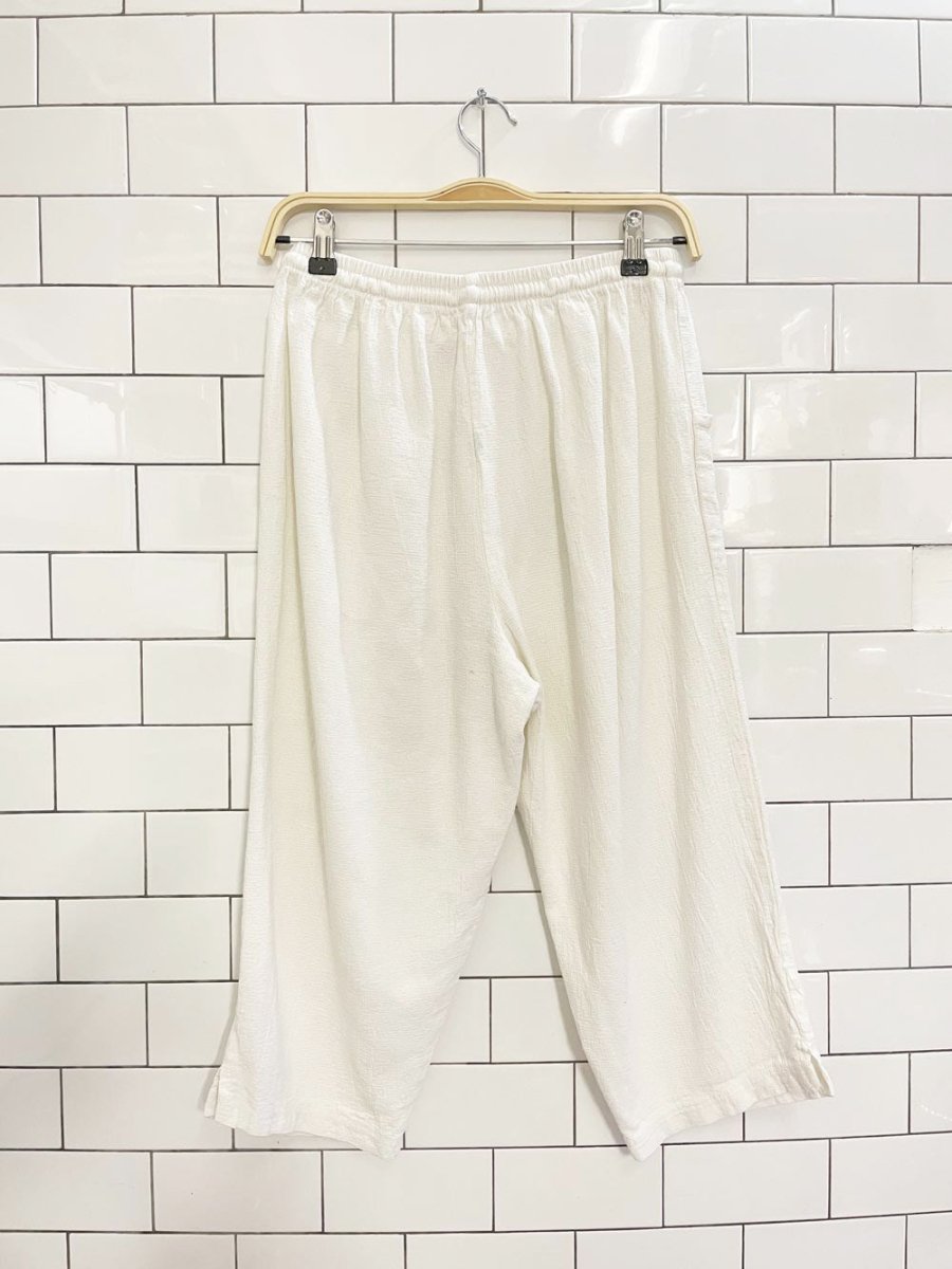 vintage 90s ezze wear textured capri lounge pant - good market thrift store