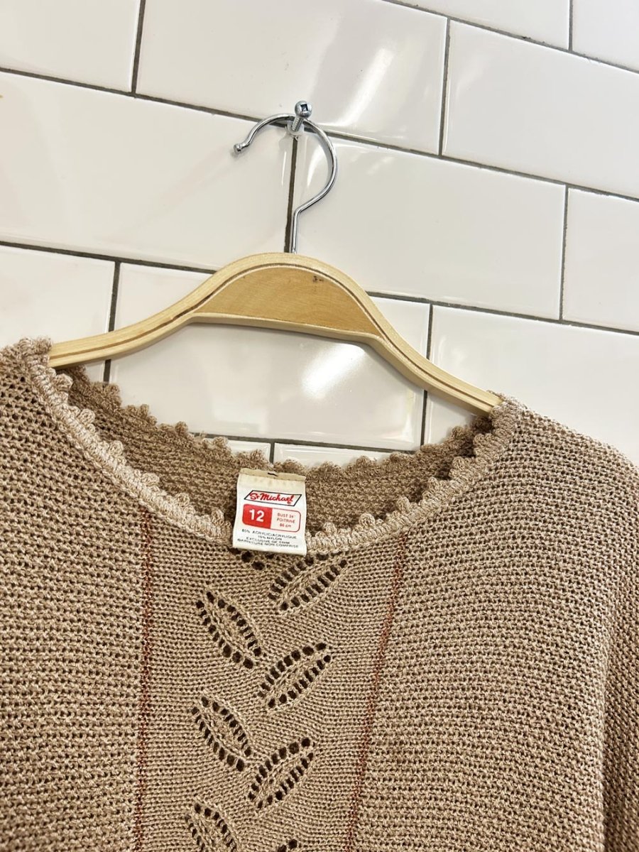 vintage 80s st michael knit top - good market thrift store