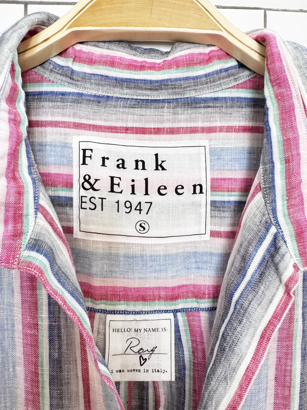 frank and eileen 100% linen rory maxi shirt dress