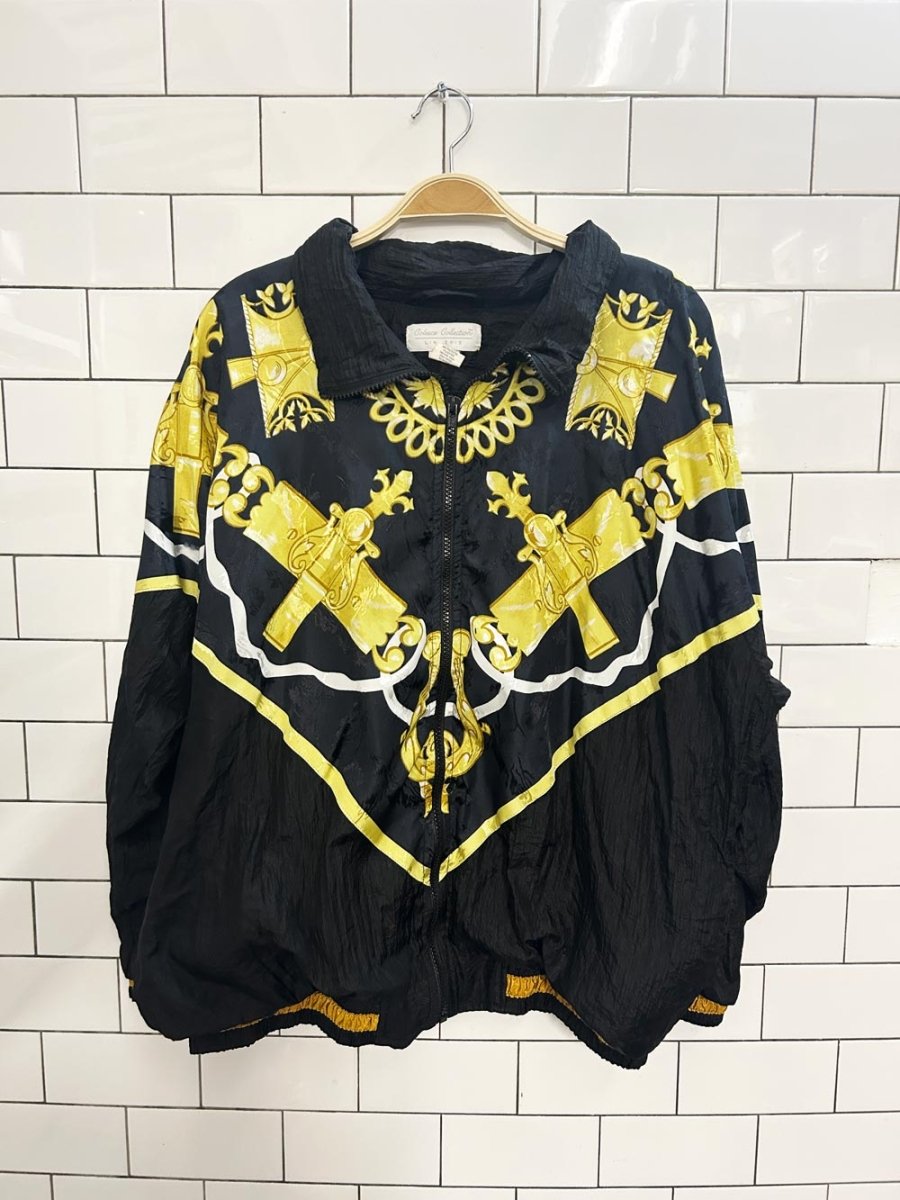 vintage 00s colesce chain + rope bomber jacket - good market thrift store