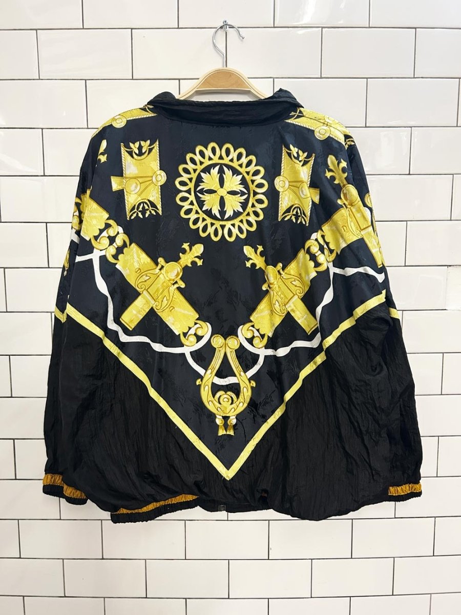 vintage 00s colesce chain + rope bomber jacket - good market thrift store
