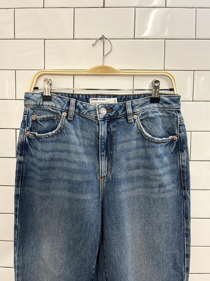 garage denim vintage straight distressed jeans - good market thrift store