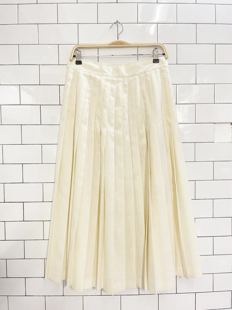 vintage 80s fitting image pleated midi skirt - good market thrift store