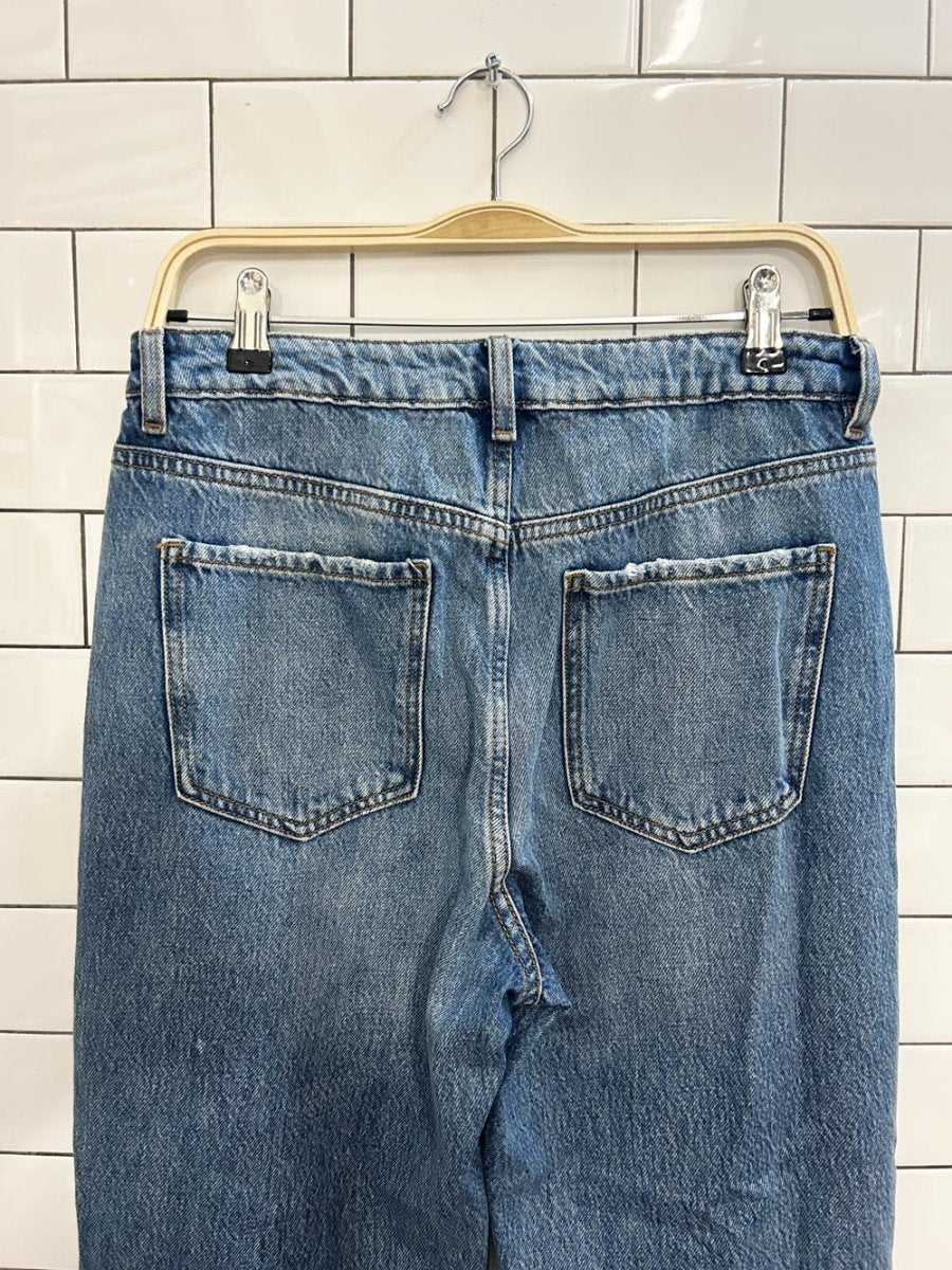 garage denim vintage straight distressed jeans - good market thrift store