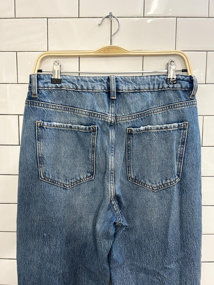 garage denim vintage straight distressed jeans - good market thrift store
