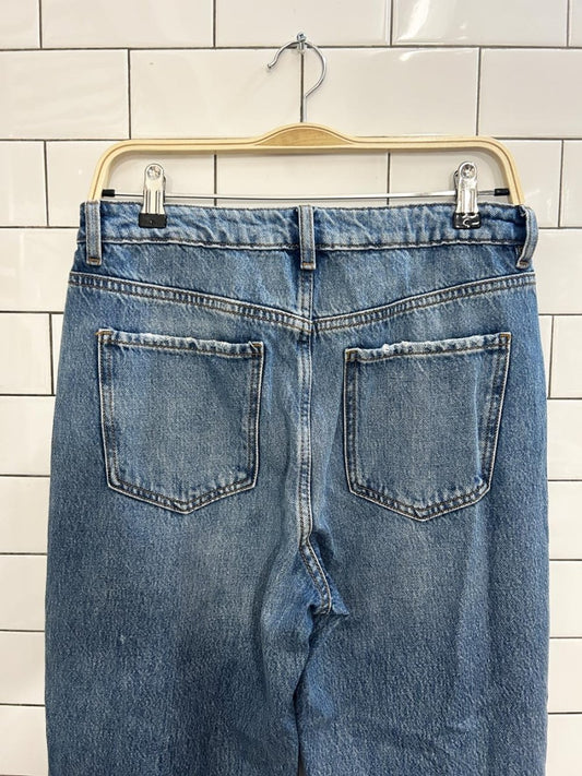 garage denim vintage straight distressed jeans - good market thrift store