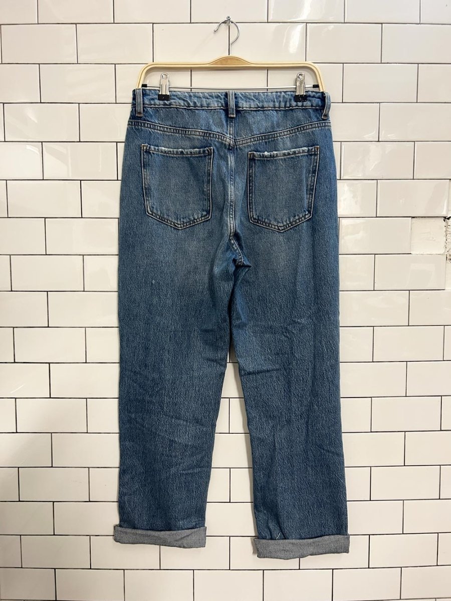 garage denim vintage straight distressed jeans - good market thrift store